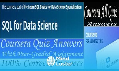 SQL for Data Science Coursera Quiz Answers Week 1 4 All Quiz Answers With Assignment