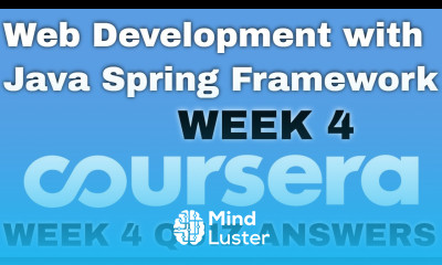 Web Development with Java Spring Framework week 4 coursera quiz answers Web Development Coursera