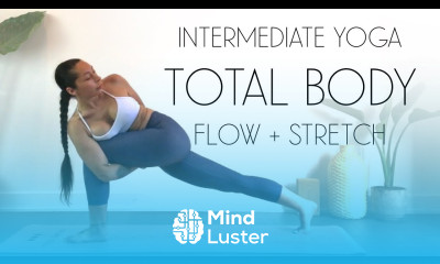 40 Min Total Body Yoga Flow Stretch Intermediate Yoga with Minimal Cueing