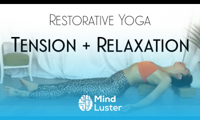 Restorative Yoga with YOGA BLOCKS for Tension Relief DAY 25 Yoga For Inflexible People