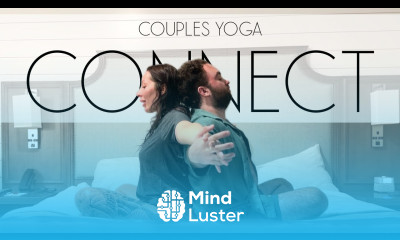 12 Min Partner Yoga in Bed for Connection Tension Relief COUPLES YOGA