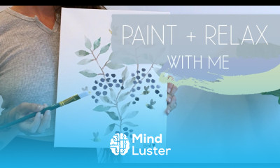 PAINT WITH ME ASMR Relaxing Watercolor Painting With Jazz Music