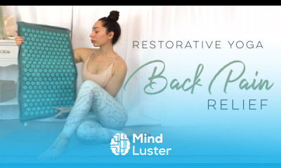 Restorative Yoga For Back Pain Using Acupressure Mat