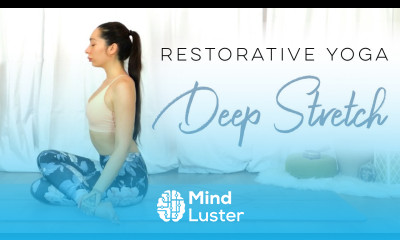 Restorative Yoga Deep Stretch for STRESS with Guided Meditation for RELAXATION