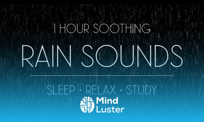 1 Hour Rain Sounds on Window Gentle Rain Sound for Sleep Stress Relaxation Meditation