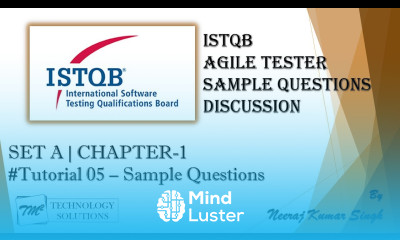 ISTQB Agile Tester Sample Questions Tutorial 5 SET A Chapter 1 ISTQB Mock Question TM SQUARE