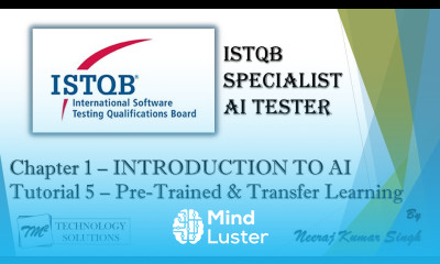 ISTQB AI Tester Pre Trained Models Transfer Learning AI Tester Certification AI Tutorials