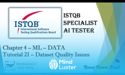 ISTQB AI Tester Dataset Quality Issues AI Tester Certification AI Tutorials