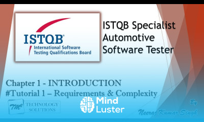 ISTQB Automotive Tester Introduction Automotive Project Requirements Product Complexity