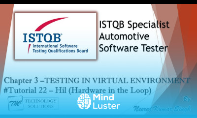 ISTQB Automotive Tester 3 2 3 Hardware in the Loop Hil Xil Automotive Test Environment