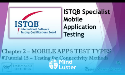 ISTQB Mobile Tester 2 3 Testing for Various Connectivity Methods ISTQB Tutorials