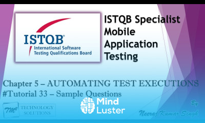 ISTQB Mobile Tester Sample Questions on Chapter 5 ISTQB Tutorials