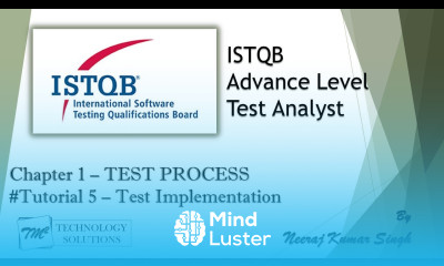 ISTQB Advance Test Analyst 1 6 Test Implementation ISTQB Tutorials