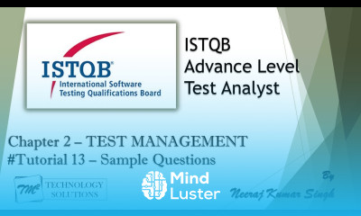 ISTQB Advance Test Analyst Sample Questions on Chapter 2 ISTQB Sample Questions