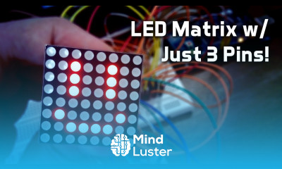 Run an 8x8 LED Matrix using 3 pins