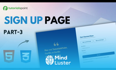 How to create Signup Landing Page using HTML CSS Part 3