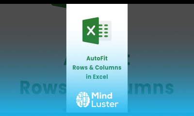 How to AutoFit rows and columns in Excel shorts excel