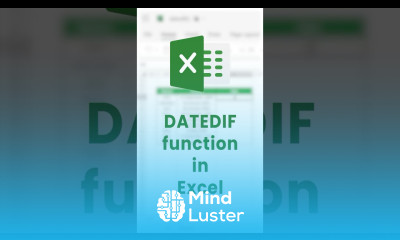 How to calculate Age in Excel DATEDIF function Calculate age from Date of Birth shorts excel