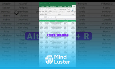 How to Freeze the TOP ROW in Excel Scroll Easily shorts excel