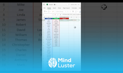 Compare two Lists in Excel to find unique values Filter and CountIf functions shorts excel