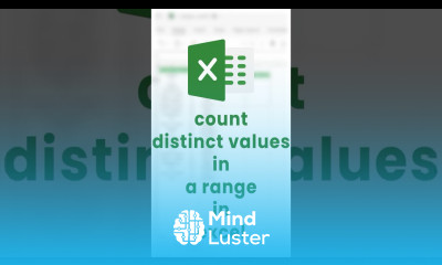How to Count distinct values in a range in Excel with Unique Function shorts excel