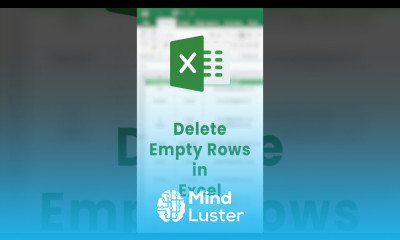 Delete Empty Rows in Excel Smartly Excel Tutorials shorts excel