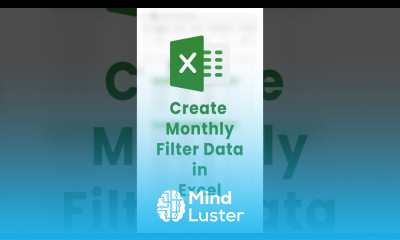 How to Dynamically FILTER DATA Month wise in Excel shorts excel