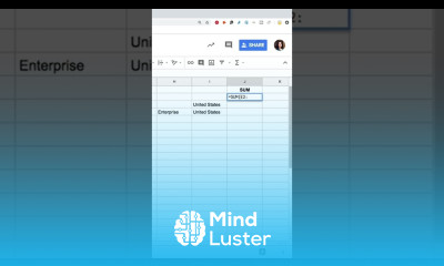 How to use column as a range in Google Sheets googlesheets spreadsheet excel tutorial