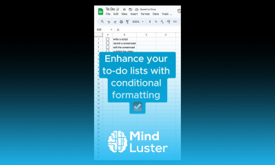 Enhance your to do lists in Google Sheets googlesheets todos conditionalformatting spreadsheet