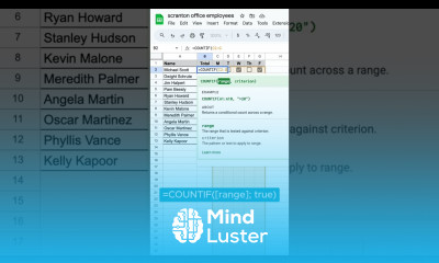  How to count ticket checkboxes in Google Sheets googlesheets exceltips spreadsheet shorts