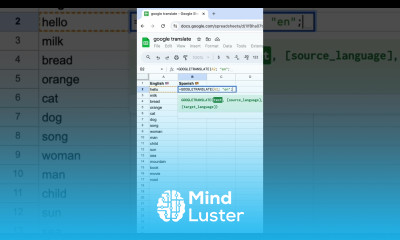  Google Translate in Google Sheets For real googlesheets googletranslate shorts spreadsheet