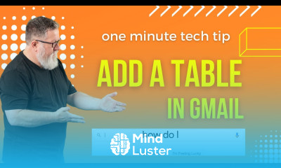 How to Add a Table To Gmail
