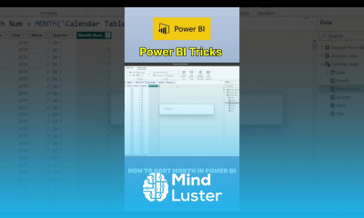 How to Sort Month in Power BI powerbi dataanalytics powerbitutorial shorts dataanalystprojects