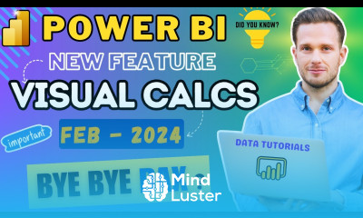 Power BI New Feature Visual Calculations New Release Power BI Tutorial 2024 powerbi