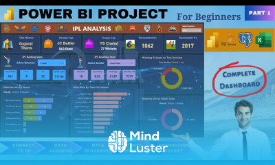 Power BI Project End to End IPL Analysis Part 1 Dashboard Beginners Power BI Tutorial 2023