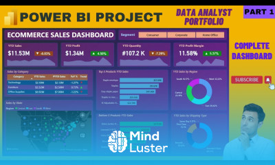 Power BI Project End to End Data Analyst Project Portfolio Part 1 Dashboard For Beginners