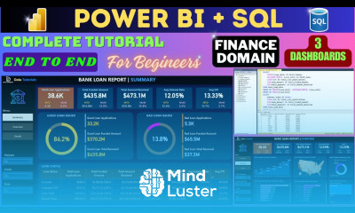 Power BI Complete Tutorial Power BI Project Bank Loan Analysis Finance Domain powerbi sql