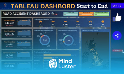 Tableau Dashboard from Start to End Part 2 Road Accident Dashboard Beginner to Pro Tableau