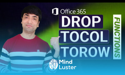 Excel DROP TOCOL and TOROW Function