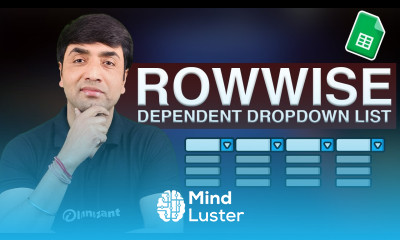 Dependent Dropdown List Row Wise Google Sheets