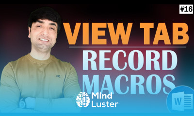 Ms Word View Tab Record Macro in Ms Word How to use View Tab in Ms Word in Hindi