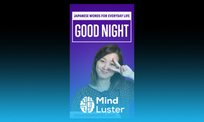 How to Say GOOD NIGHT in Japanese  shorts japanese japanesepod101