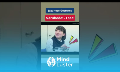 Japanese Gestures Naruhodo I see  shorts Japanese JapanesePod101