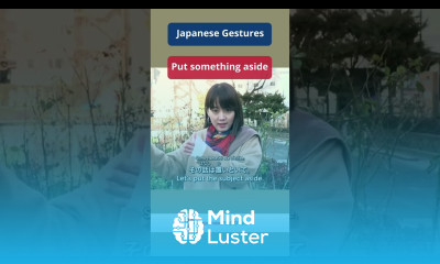 Japanese Gestures Put something aside  shorts Japanese JapanesePod101
