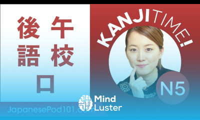 JLPT N5 Kanji Review 後 午 語 校 and 口