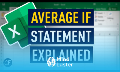 How to Create an AVERAGEIF Statement