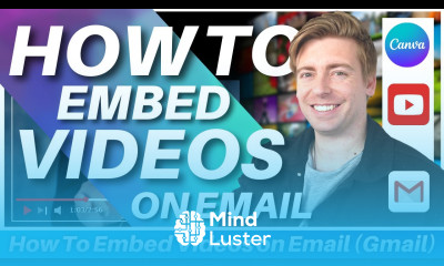 How to embed videos on email Gmail Using YouTube Canva