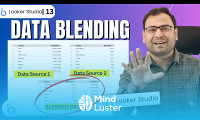 How to use Data Blending in Looker Studio in Hindi Looker Studio 13