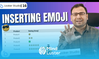How to insert Emojis in Looker Studio in Hindi Looker studio course 16