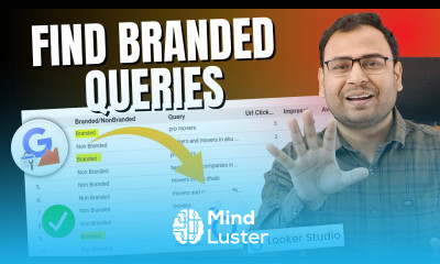 How to find Branded queries using Looker Studio in Hindi Looker Studio Course 19